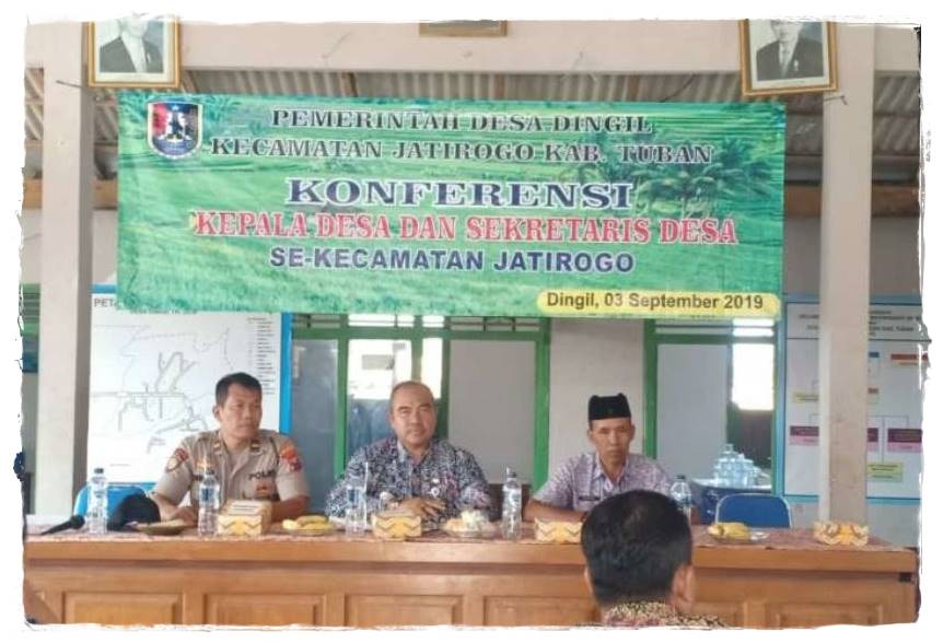 KONFERENSI KEPALA DESA & SEKRETARIS DESA DI BALAI DESA DINGIL